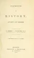Cover image for Elements of history, ancient and modern