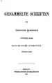 Cover image for Gesammelte Schriften