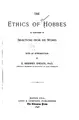 Cover image for The ethics of Hobbes