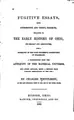 Cover image for Fugitive Essays, Upon Interesting and Useful Subjects, Relating to the Early ...