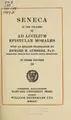 Cover image for Ad Lucilium epistulae morales