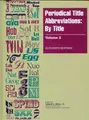 Cover image for Periodical Title Abbreviations: By Title: Covering