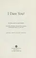 Cover image for I Dare You! (Special Doug Collins Edition)