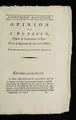 Cover image for Opinion de J. Dusaulx, de pute  du de partement de Paris, sur le jugement de Louis Capet