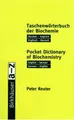 Cover image for English to German and German to English Pocket Dictionary of Biochemistry