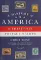Cover image for A history of America in thirty-six postage stamps