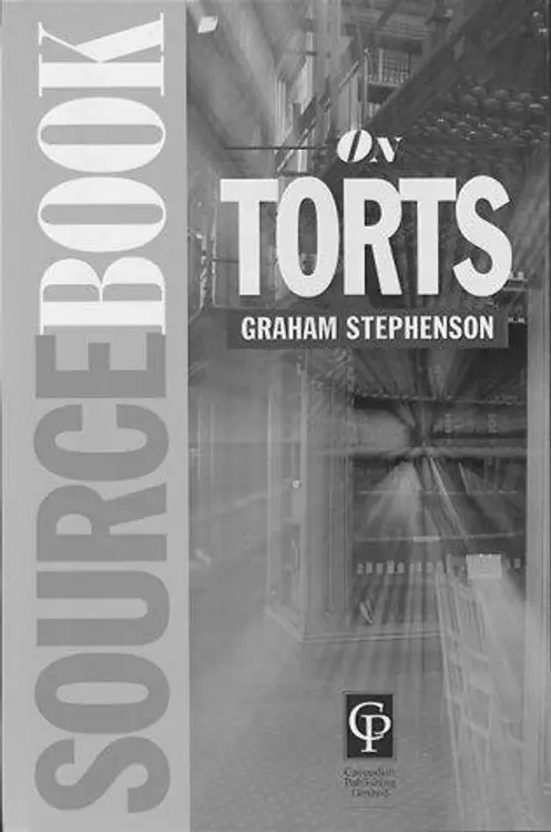 Torts (Sourcebook) cover