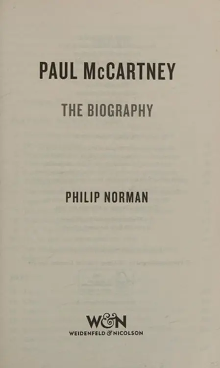 Paul McCartney: The Biography cover