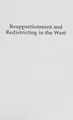 Cover image for Reapportionment and redistricting in the West