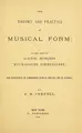 Cover image for The theory and practice of musical form