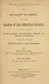 Cover image for The headship of Christ, and The rights of the Christian people