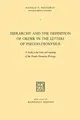 Cover image for Hierarchy and the Definition of Order in the Letters of Pseudo-Dionysius