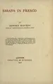 Cover image for Essays in fresco