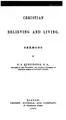 Cover image for Christian believing and living.