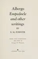 Cover image for Albergo Empedocle, and other writings.