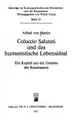 Cover image for Coluccio Salutati und das humanistische Lebensideal