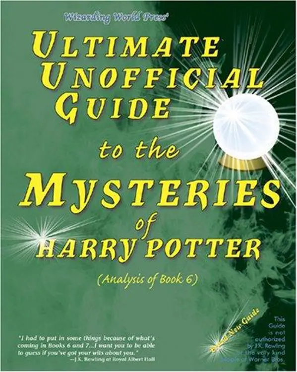 Ultimate Unofficial Guide to the Mysteries of Harry Potter: Analysis of Book 6 cover