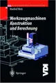 Cover image for Werkzeugmaschinen - Konstruktion und Berechnung