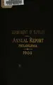 Cover image for Annual Report of the Director of the Department of Supplies for the Year ...