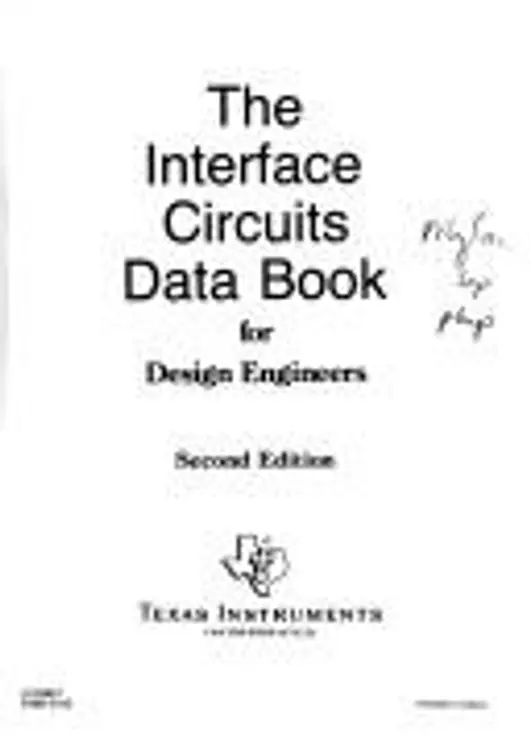 The interface circuits data book for design engineers cover