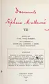 Cover image for Documents Stéphane Mallarmé