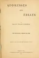 Cover image for Addresses and essays