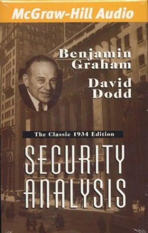 Security Analysis: The 1934 Original Edition cover
