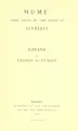 Cover image for Hume, with helps to the study of Berkeley : essays