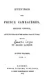 Cover image for Evenings with Prince Cambacérès, second consul, archchancellor of the empire ...