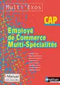 Cover image for Employé de commerce multi-spécialité CAP Multi'Exos i-Manuel bi-média