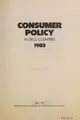 Cover image for Consumer Policy in Oecd Countries 1983