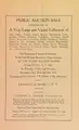 Cover image for Public auction sale catalogue of a very large and varied collection of rare coins ...