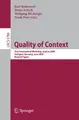 Cover image for Quality of Context