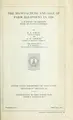 Cover image for The manufacture and sale of farm equipment in 1920