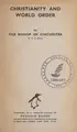 Cover image for Christianity and world order
