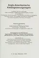 Cover image for Anglo-Amerikanische Katalogisierungsregeln