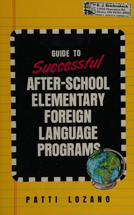 Guide to Successful After-School Elementary Foreign Language Programs (Language - Professional Resources) cover