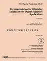 Cover image for Recommendation for Obtaining Assurances for Digital Signature Applications