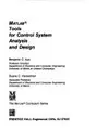 Cover image for MATLAB tools for control system analysis and design