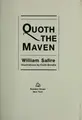 Cover image for Quoth the maven