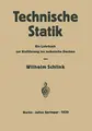 Cover image for Technische Statik