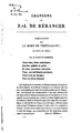 Cover image for Oeuvres Completes de P.-J. de Beranger