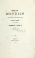Cover image for Bosquejo metrico