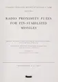 Cover image for Radio proximity fuzes for fin-stabilized missiles