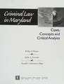 Cover image for Criminal Law in Maryland