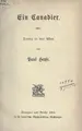 Cover image for Ein Canadier