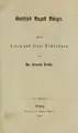 Cover image for Gottfried August Bürger