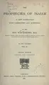 Cover image for The prophecies of Isaiah