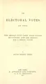 Cover image for The electoral votes of 1876