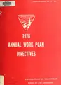 Cover image for Annual work plan directives